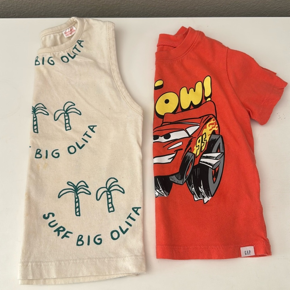 2t boys zara tank top and gap t shirt